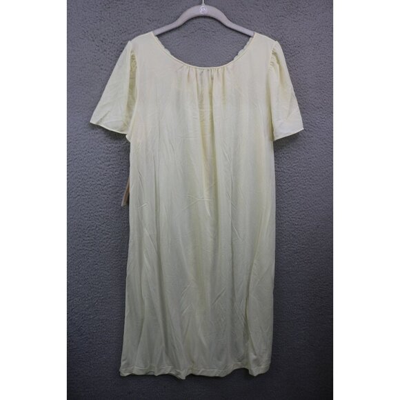 Shadowline Vtg. Yellow Embroidered Gown & Robe Set-Medium-New w/Tags-Y2K - Picture 13 of 15